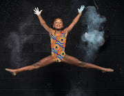 Zoila African Serpent Print Leotard